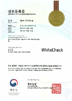 WhiteCheck Trademark registration